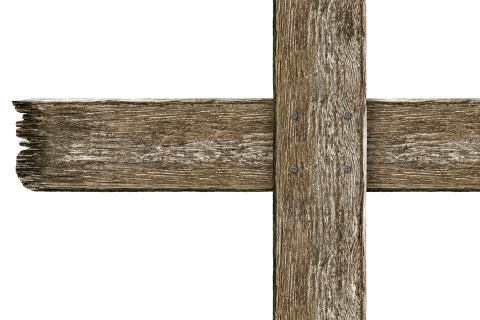 wood cross close up