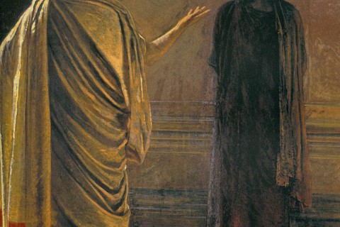 painting of Pilate and Jesus